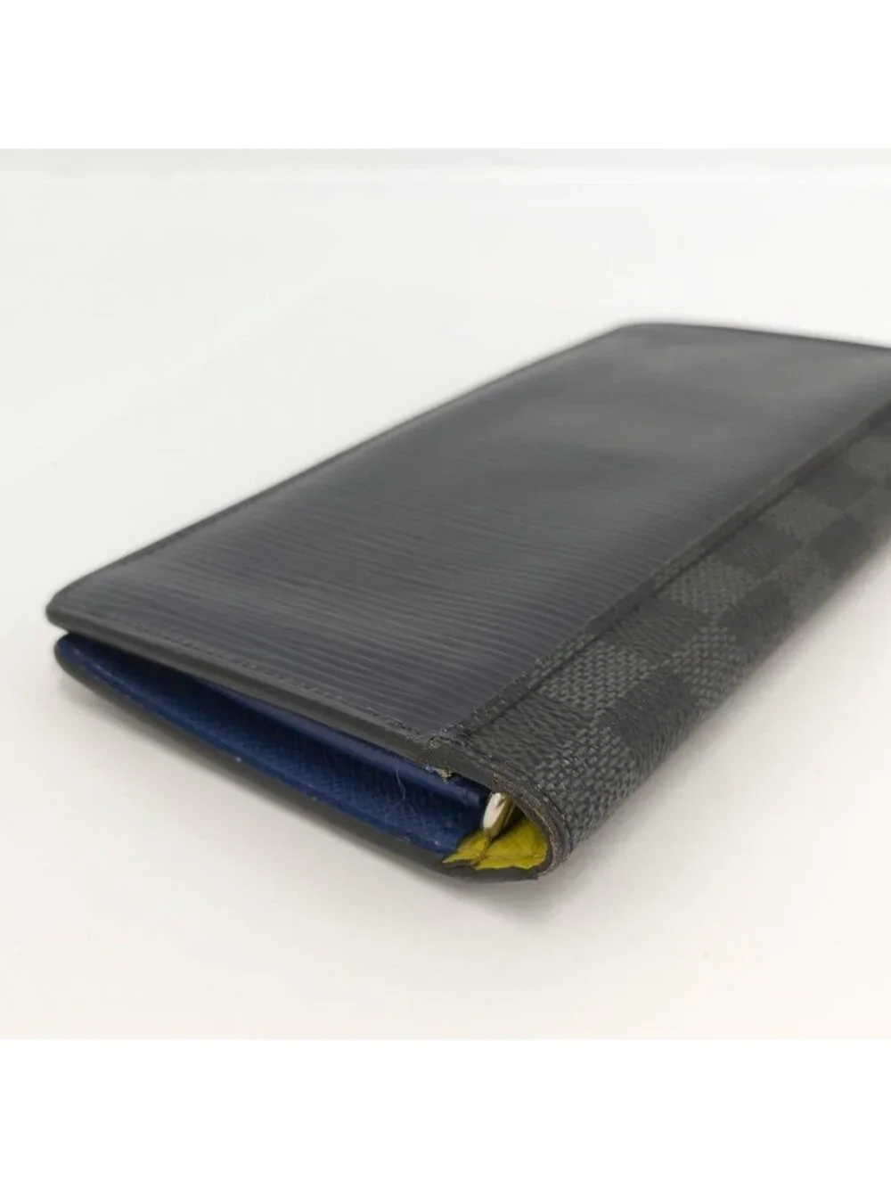 Louis Vuitton Portefeuille Brazza Wallet Epi Damier Graphite Black Navy